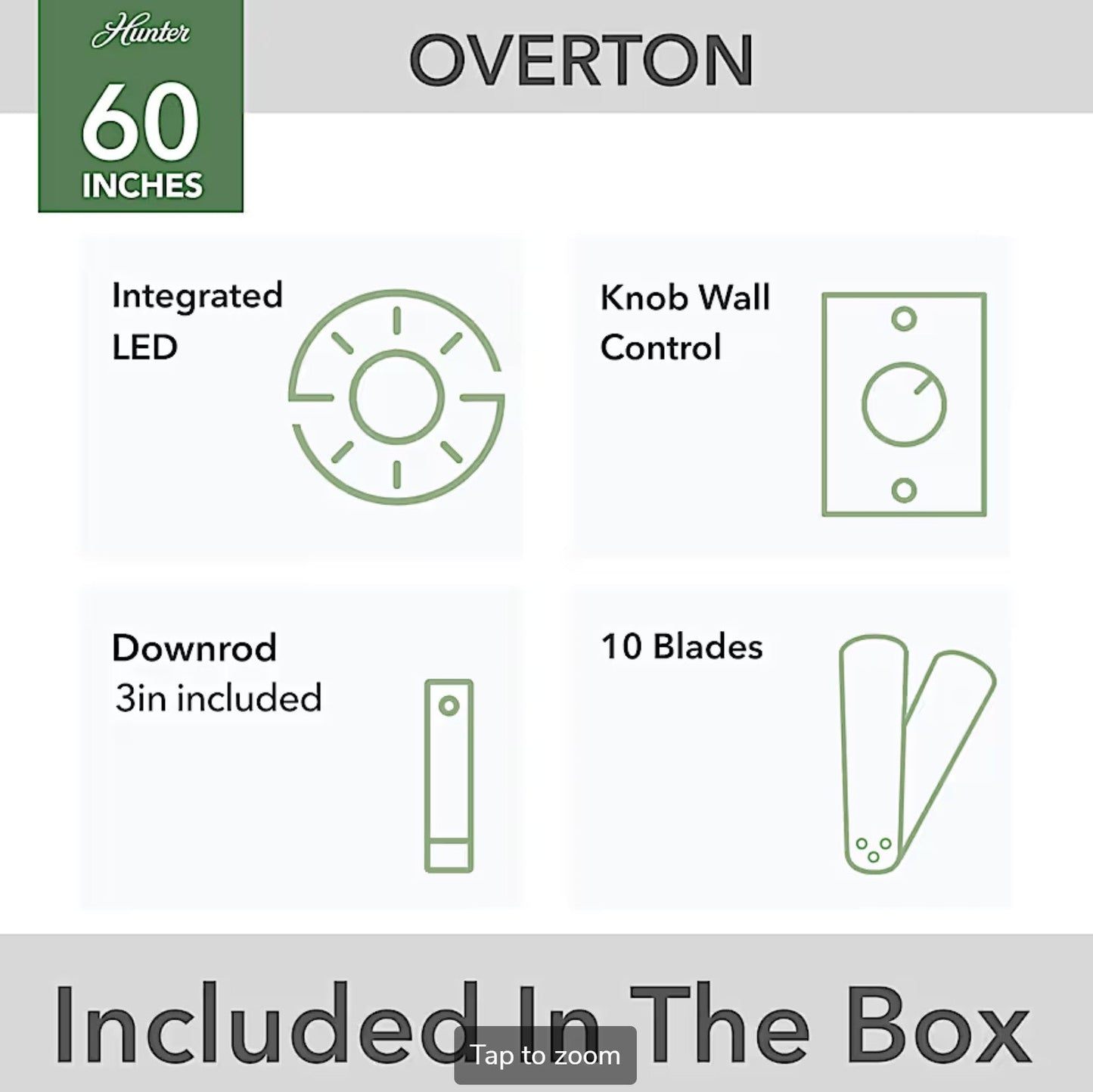 Overton Outdoor ENERGY STAR with LED Light - Sunzout Outdoor Spaces LLC