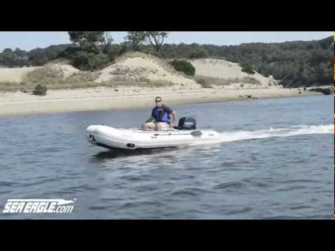 Sea Eagle 12'6" Sport Runabout Inflatable Boat Drop Stitch Swivel Seat Honda Motor Package