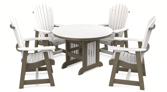 Round Mission Dining Set | Modern Farmhouse FREE SHIPPING - Sunzout Outdoor Spaces LLC