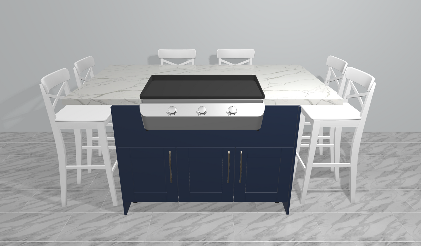 Outdoor Hibachi Table by Sunzout, Outdoor Griddle Table, Outdoor Teppanyaki Table