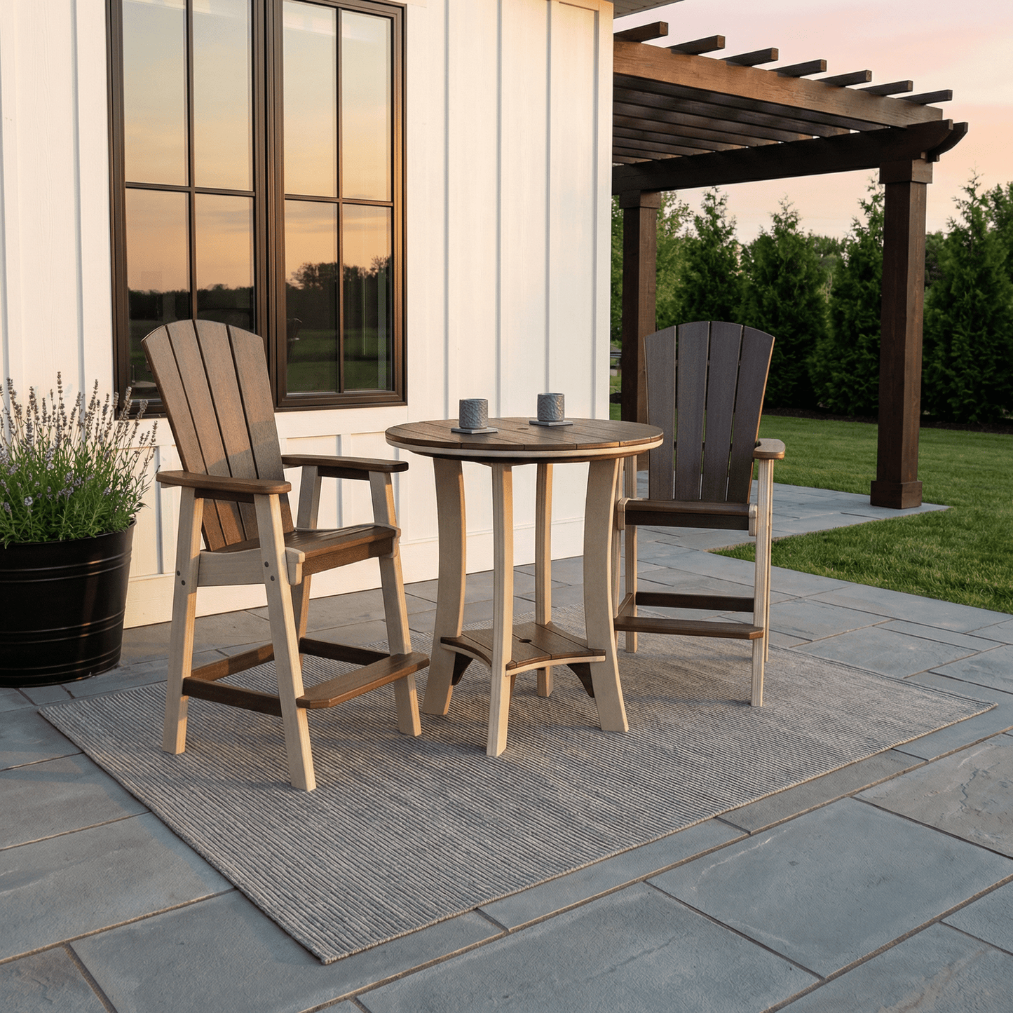 Serenity Round Table: Dining, Counter and Bar Height FREE SHIPPING - Sunzout Outdoor Spaces LLC