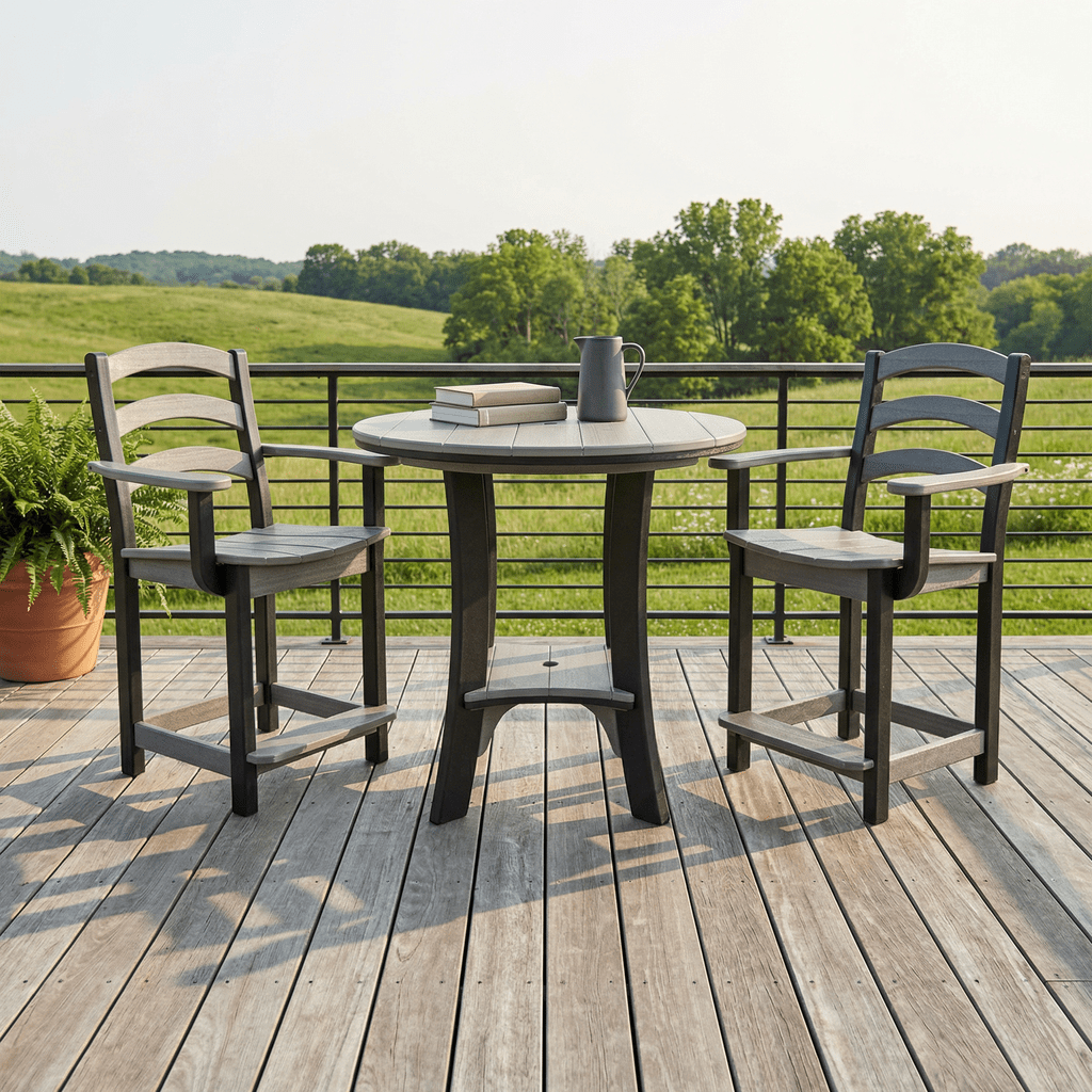 Serenity Round Table: Dining, Counter and Bar Height FREE SHIPPING - Sunzout Outdoor Spaces LLC