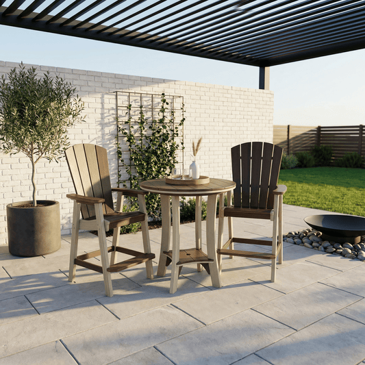 Serenity Round Table: Dining, Counter and Bar Height FREE SHIPPING - Sunzout Outdoor Spaces LLC