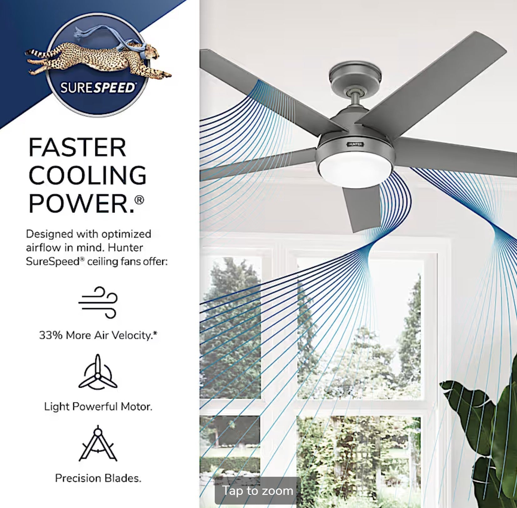 Skyflow Outdoor with LED Light 52 inch - Sunzout Outdoor Spaces LLC