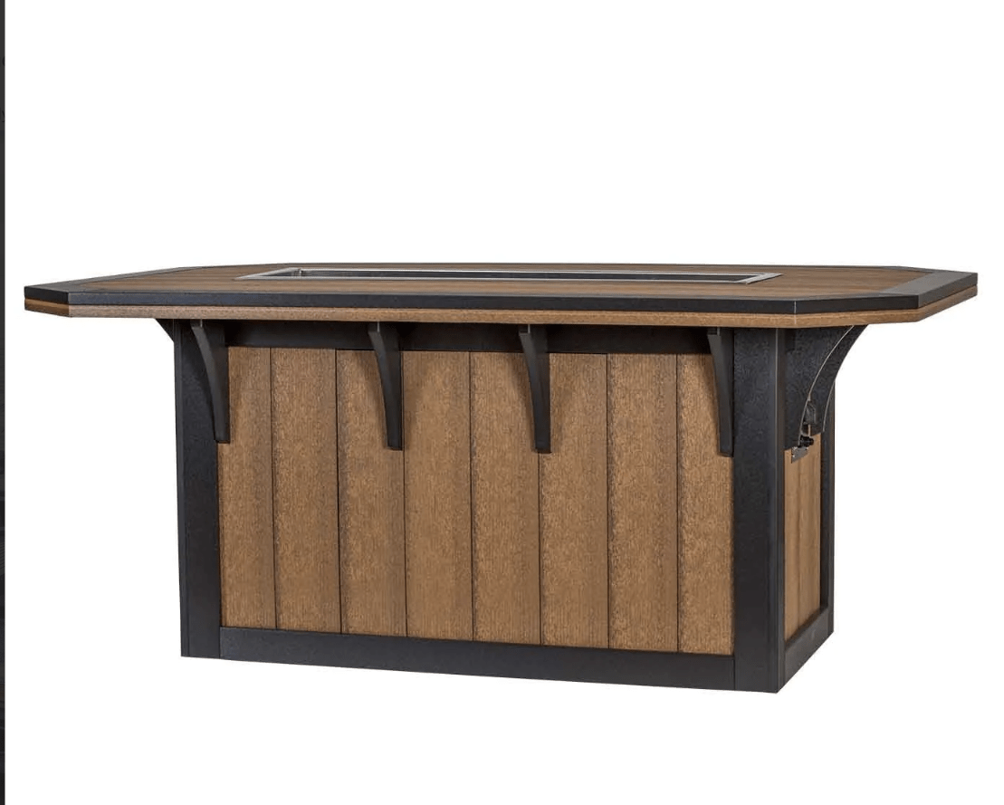 SummerSide Ice Dining Set 46" x 72" with 6 Great Bay Chairs FREE SHIPPING - Sunzout Outdoor Spaces LLC