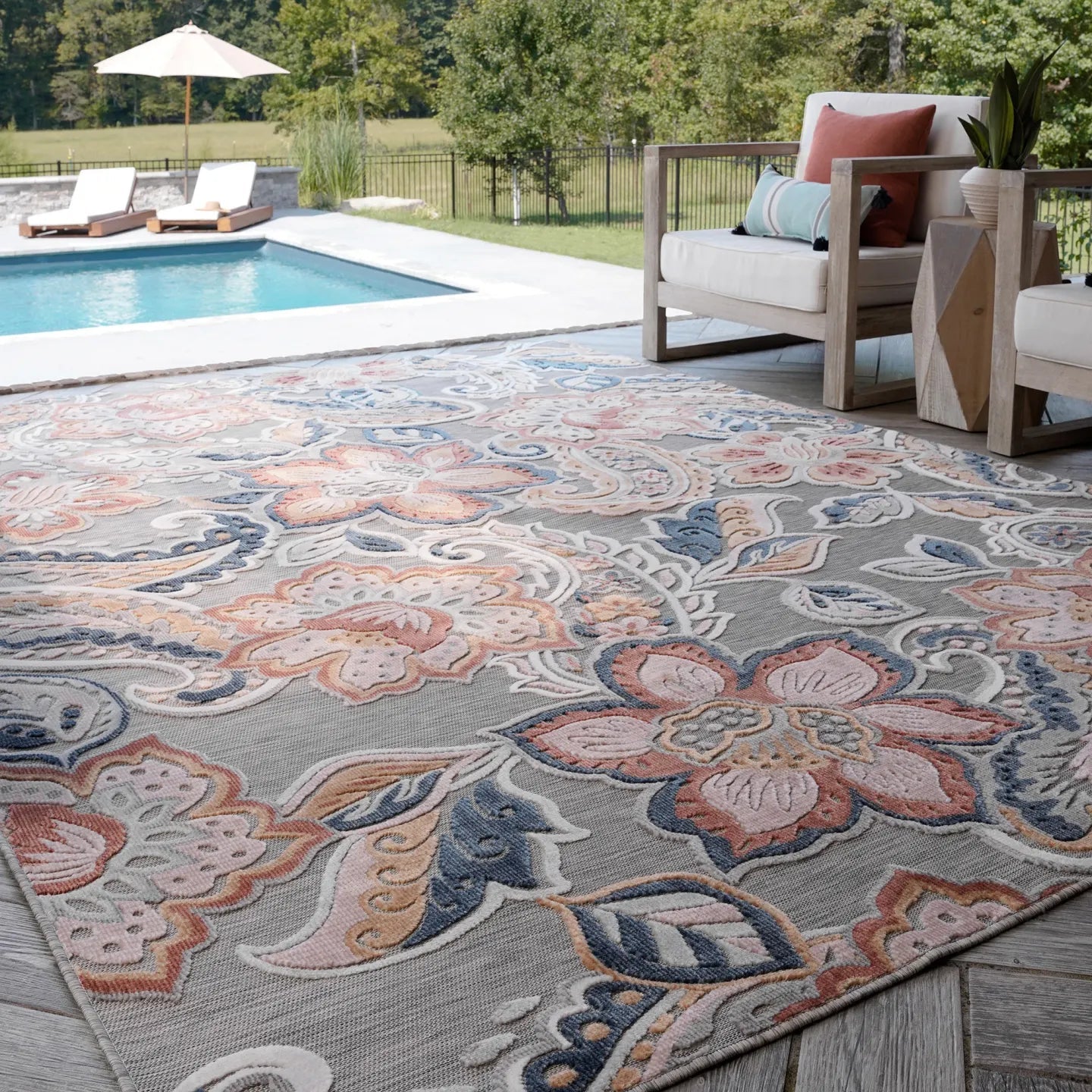 Tropics - TRP1309 Gray - Sunzout Outdoor Spaces LLC