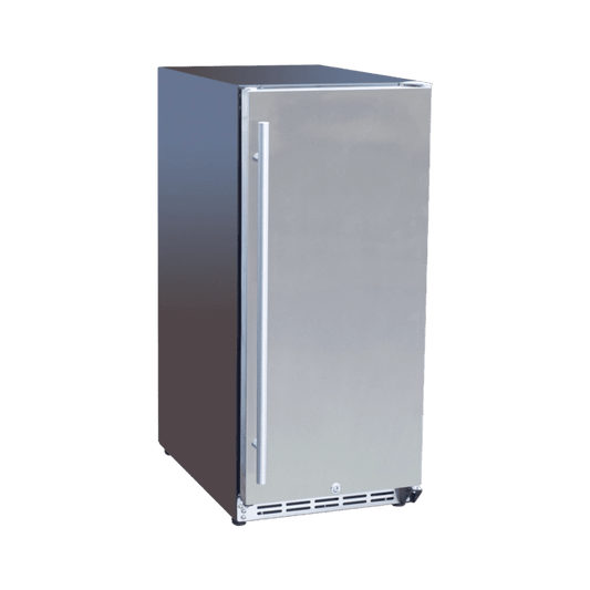 TrueFlame AMD 15" Outdoor Rated Fridge with Stainless Door - Sunzout Outdoor Spaces LLC