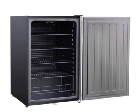 TrueFlame AMD 22" 4.1c Outdoor Approved Fridge Stainless Steel Reversible Door with Lock - AMD - RFR - 22S - Sunzout Outdoor Spaces LLC