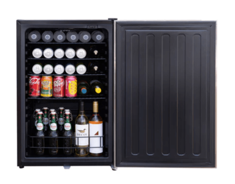 TrueFlame AMD 22" 4.1c Outdoor Approved Fridge Stainless Steel Reversible Door with Lock - AMD - RFR - 22S - Sunzout Outdoor Spaces LLC