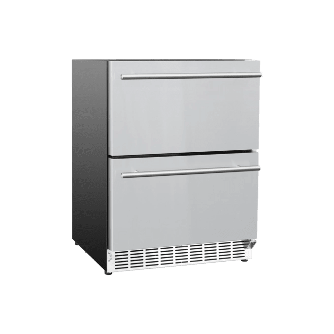 TrueFlame AMD 24" Outdoor Rated Double Drawer Refrigerator - Sunzout Outdoor Spaces LLC