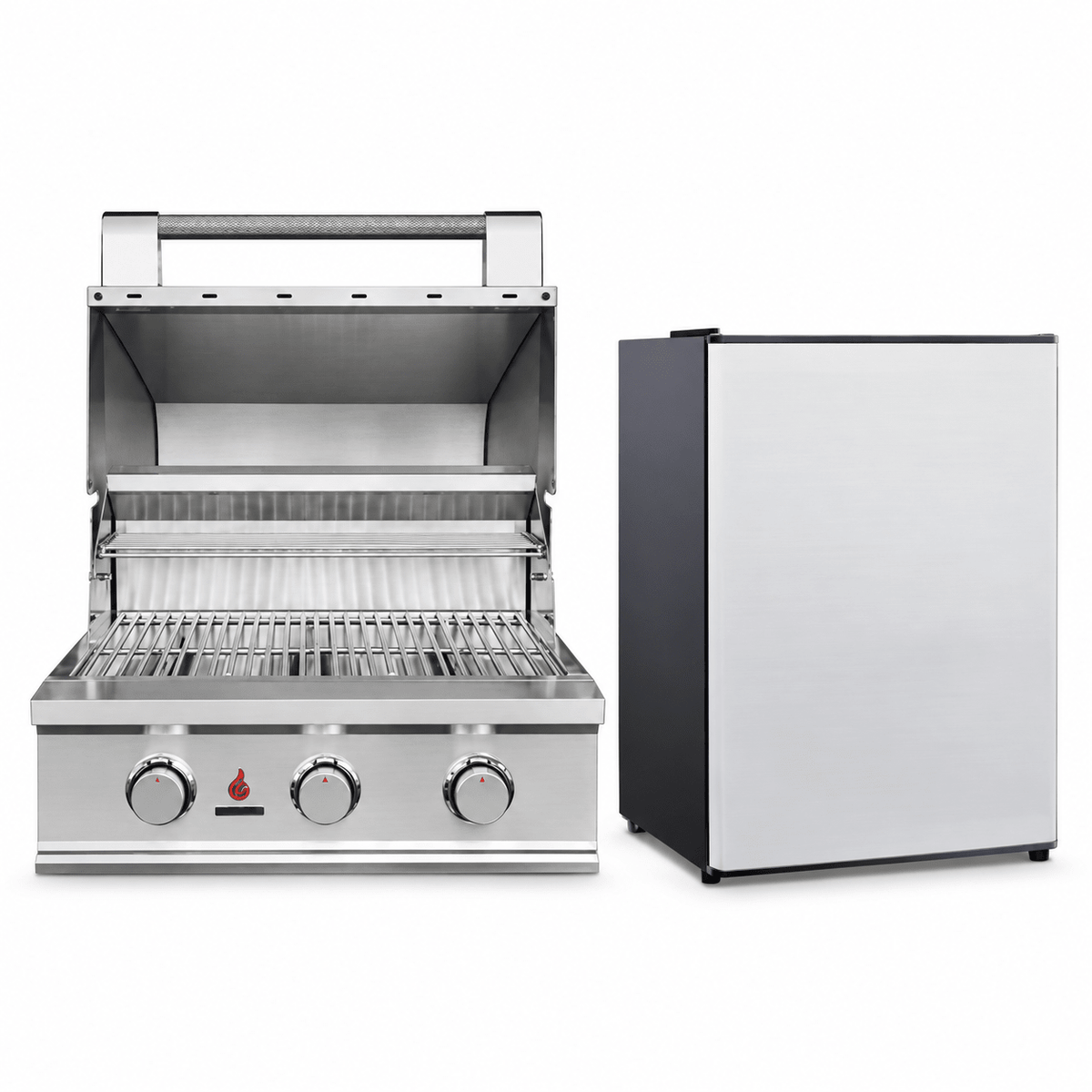 TrueFlame E-Series Starter Package – 25" Grill & 22" Compact Refrigerator - Sunzout Outdoor Spaces LLC