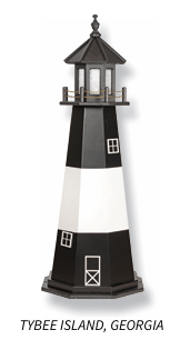 Tybee Island Florida Replica Garden Lighthouse - Sunzout Outdoor Spaces LLC