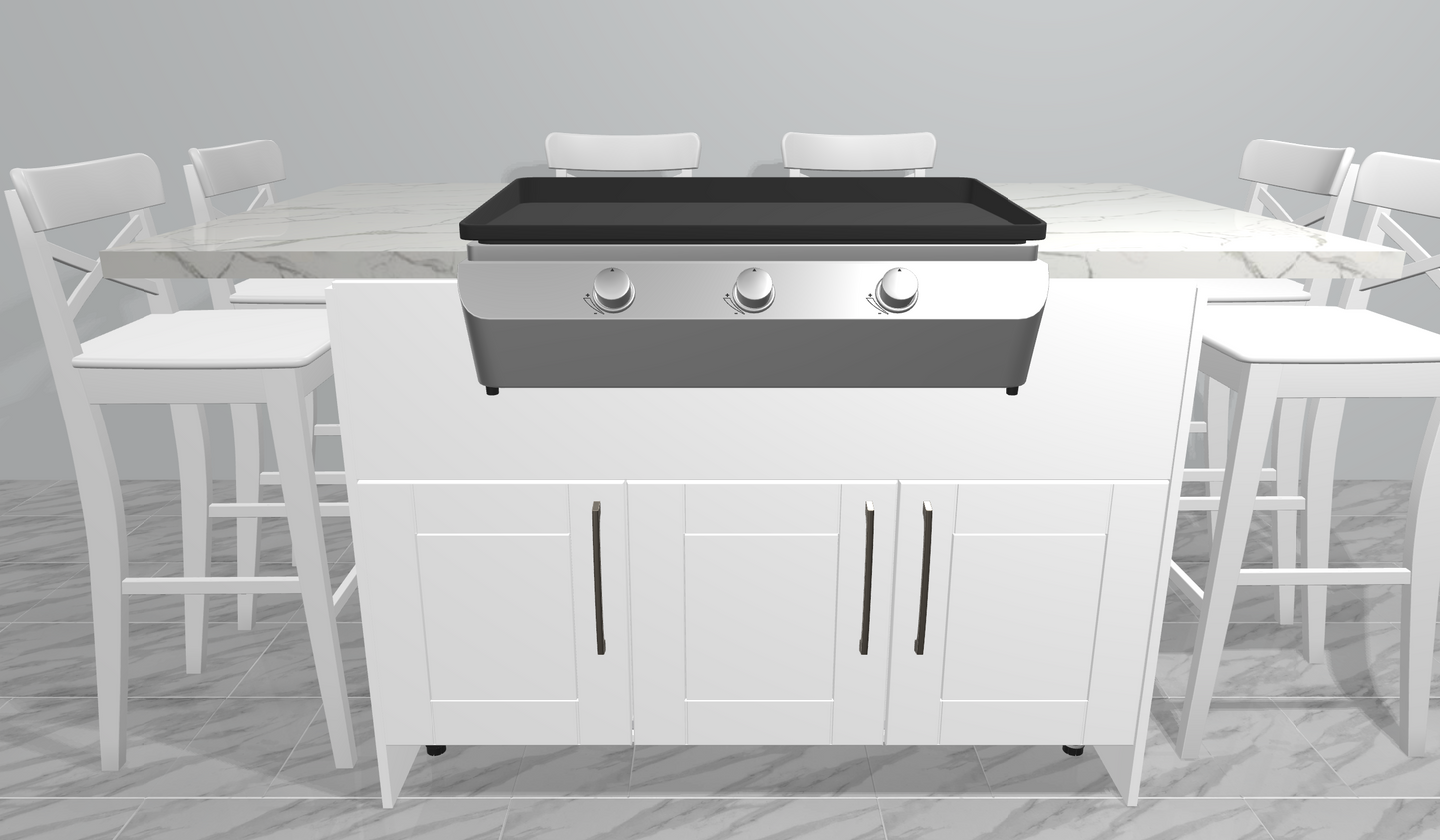 Outdoor Hibachi Table by Sunzout, Outdoor Griddle Table, Outdoor Teppanyaki Table