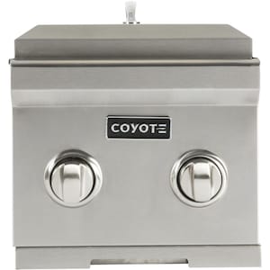 12 inch Coyote Built-In Natural Gas Double Side Burner - C1DBNG - Sunzout Outdoor Spaces LLC