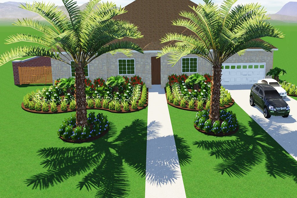 2 Yard Standard Design (Front and Back) - Sunzout Outdoor Spaces LLC