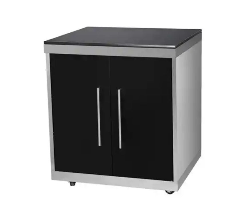 33 inch Black Stainless Steel Modular Outdoor Kitchen Cabinet. Can be Combined to create your Modular Outdoor kitchen - Sunzout Outdoor Spaces LLC