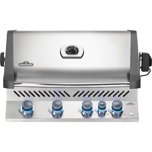 33 inch Napoleon Prestige 500 Built-in Propane Gas Grill with Infrared Rear Burner and Rotisserie Kit - BIP500RBPSS-3 - Sunzout Outdoor Spaces LLC