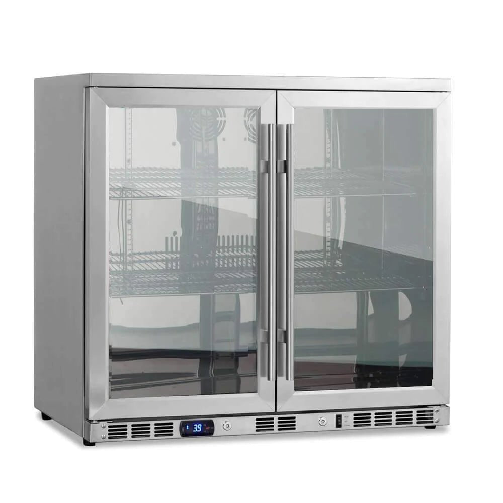 36 inch Under Counter Outdoor Double Door Refrigerator - Sunzout Outdoor Spaces LLC