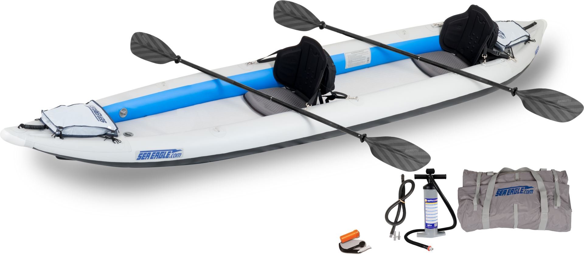 465FT Fast Track Sea Eagle Inflatable Kayak Pro 2 Person Package ...