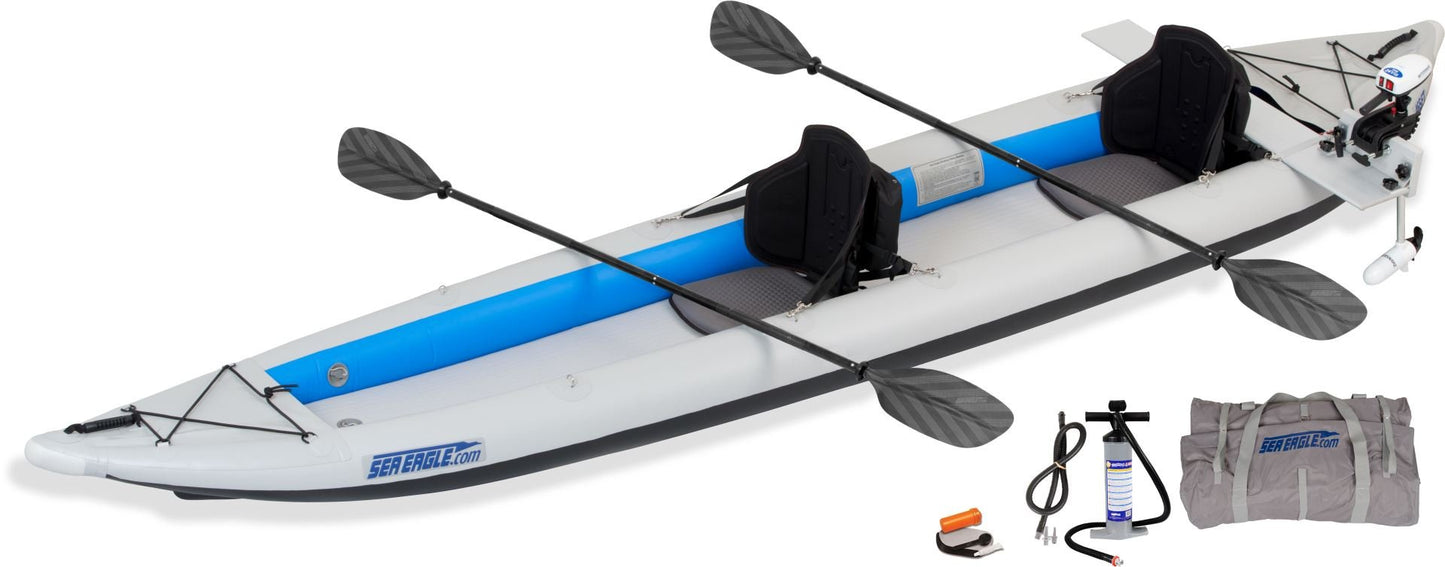 465FT Fast Track Sea Eagle Inflatable Kayak Pro Motor Package - Sunzout Outdoor Spaces LLC