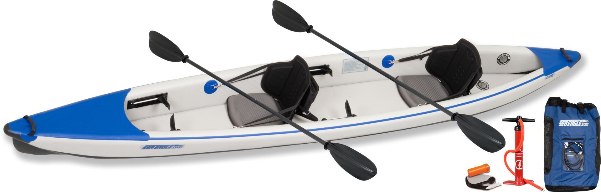 473RL Sea Eagle Razor Lite Inflatable Kayak Pro Carbon Tandem Package - Sunzout Outdoor Spaces LLC