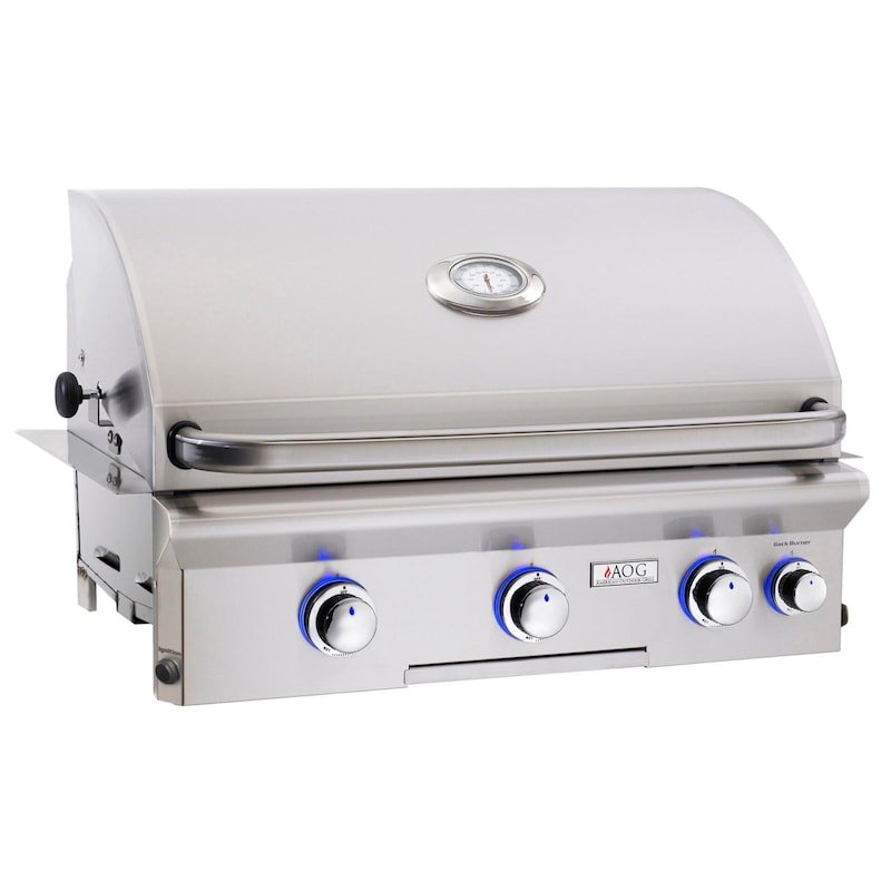 American Outdoor Grill L-Series 30-Inch 3-Burner Built-In Natural Gas Grill With Rotisserie... - Sunzout Outdoor Spaces LLC