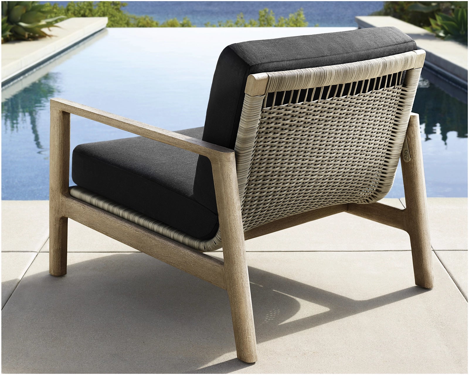 Bonita Springs Collection- Outdoor Premium Teak Wood and Rattan Woven Sofa Set - Sunzout Outdoor Spaces LLC