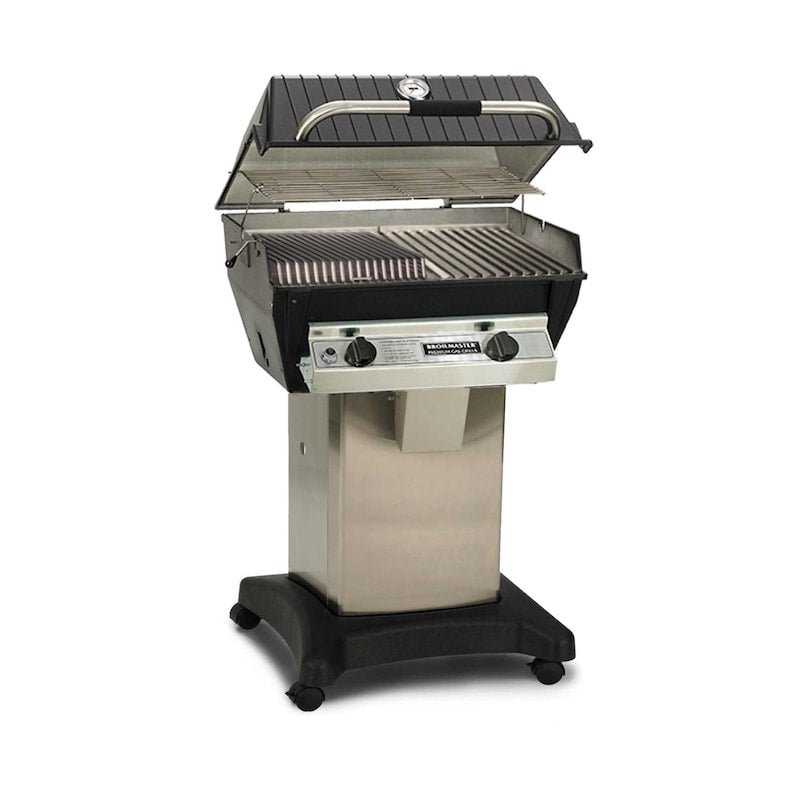 Broilmaster R3BN Infrared Combination Natural Gas Grill On Black Cart - Sunzout Outdoor Spaces LLC