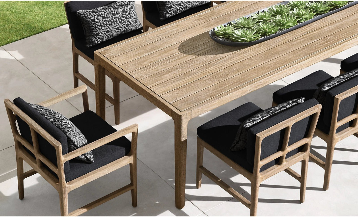 Cocoa Beach Collection-Outdoor Premium Teak Dining Set - Sunzout Outdoor Spaces LLC