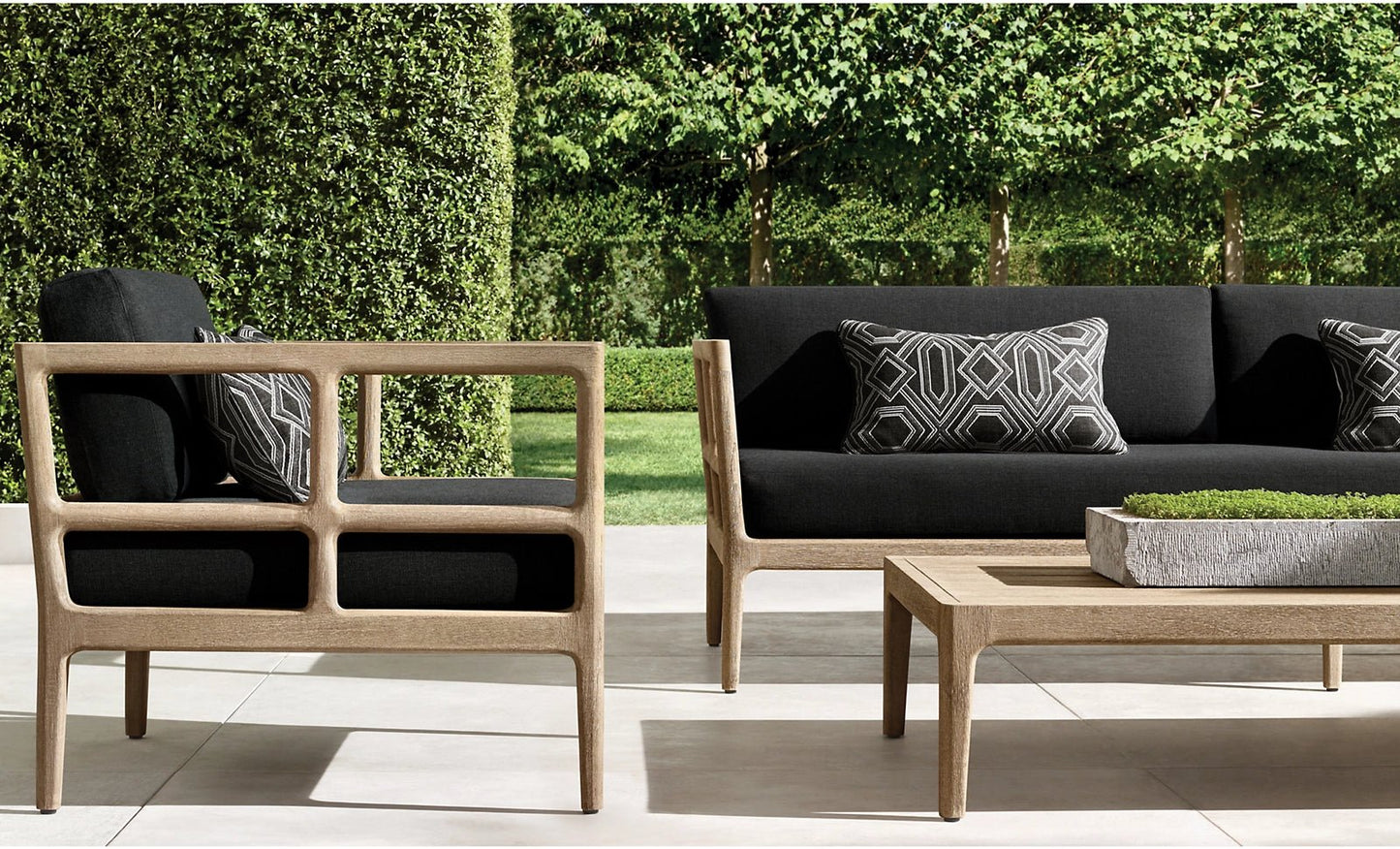 Cocoa Beach Collection-Outdoor Premium Teak Sofa Set - Sunzout Outdoor Spaces LLC