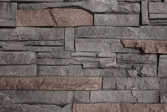 Coffee Manufactured Stacked Stone Sample 12 by 12 - Sunzout Outdoor Spaces LLC