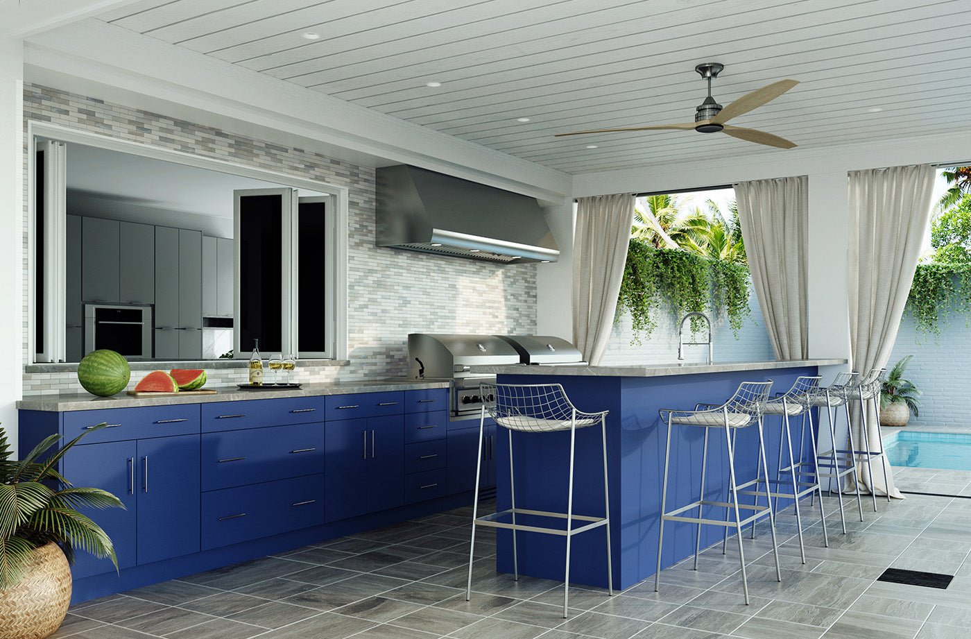 Weatherstrong Composite Pre- Assembled Outdoor Kitchen Cabinet Set