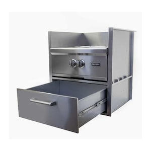 Coyote Built-In Natural Gas Power Burner w/ Asado Smoker Insert Sleeve - Sunzout Outdoor Spaces LLC