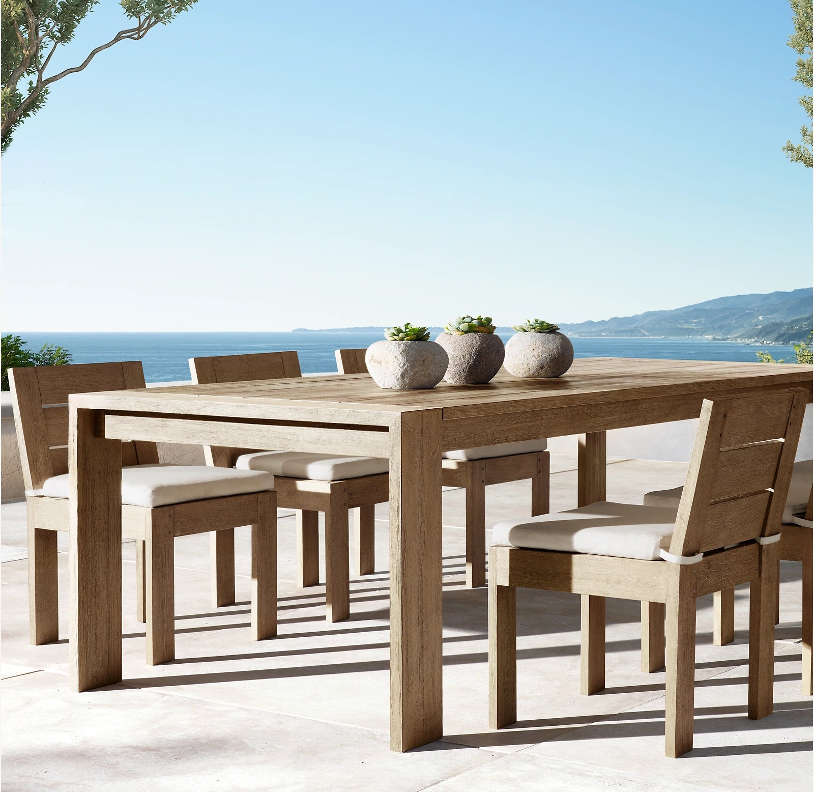 Del Ray Collection- Outdoor Premium Teak Wood Dining Set - Sunzout Outdoor Spaces LLC