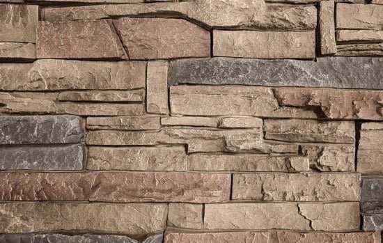Desert Sunrise Manufactured Stacked Stone Sample 12 by 12 - Sunzout Outdoor Spaces LLC