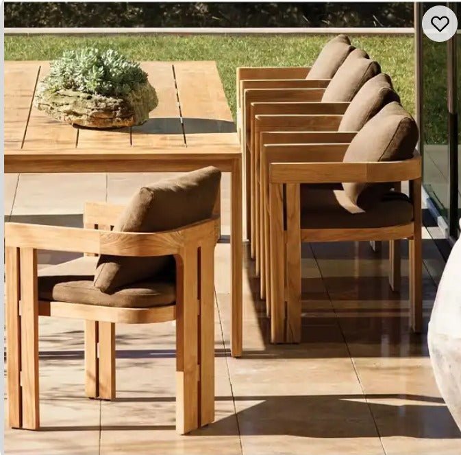 Destin Collection Outdoor Premium Teak Dining Set Sunzout Outdoor
