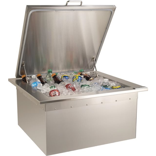 Drop In Style Refreshment Center with Insulated Top. - Sunzout Outdoor Spaces LLC