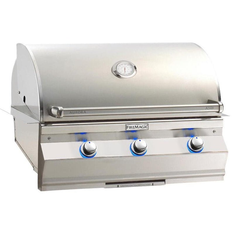 Fire Magic Aurora A540I 30-Inch Built-In Natural Gas Grill With Analog Thermometer - A540I... - Sunzout Outdoor Spaces LLC