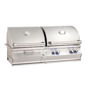 Fire Magic Aurora A830I 46-Inch Built-In Natural Gas & Charcoal Combo Grill With Analog Thermometer - A830I-7EAN-CB - Sunzout Outdoor Spaces LLC