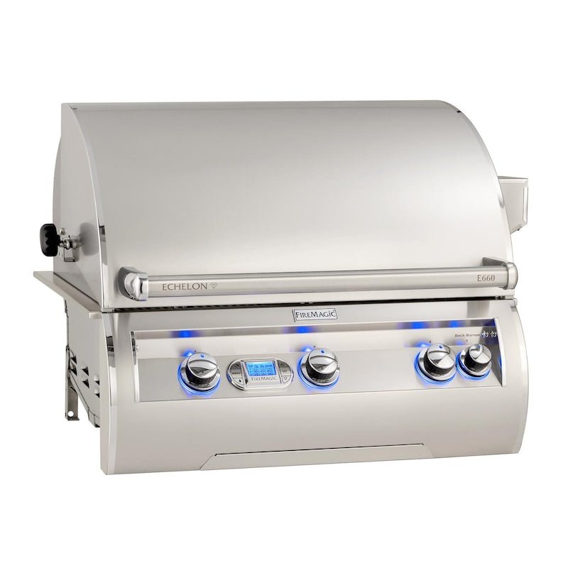 Fire Magic Echelon Diamond E660I 30-Inch Built-In Natural Gas Grill W/ One Infrared Burner,... - Sunzout Outdoor Spaces LLC