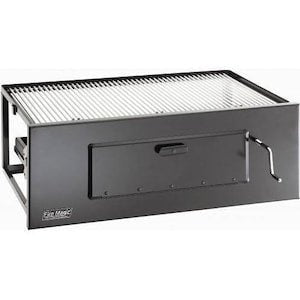 Fire Magic Lift-A-Fire Built-In Charcoal Grill - Large - Sunzout Outdoor Spaces LLC