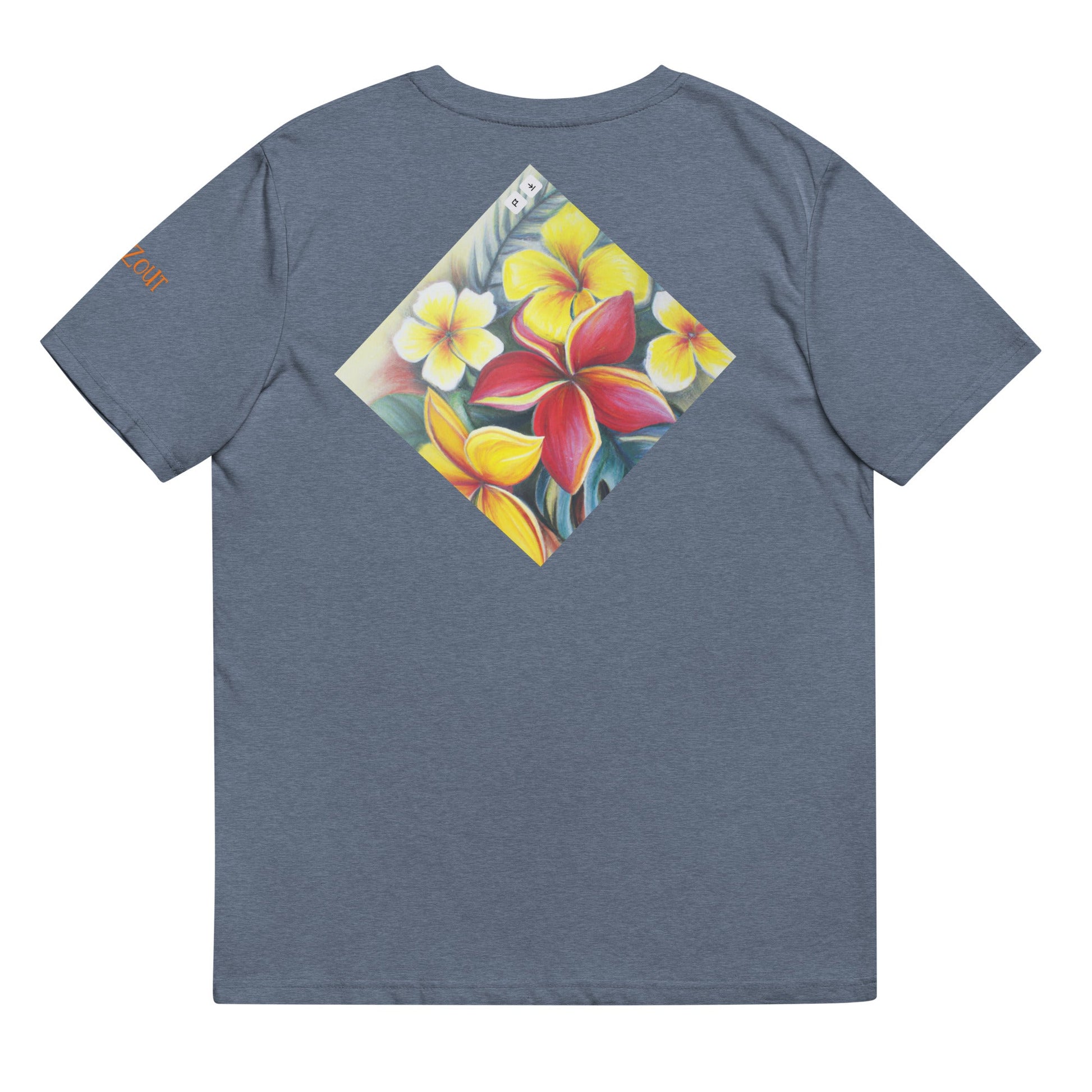 hawaiin Flower Unisex organic cotton t-shirt - Sunzout Outdoor Spaces LLC