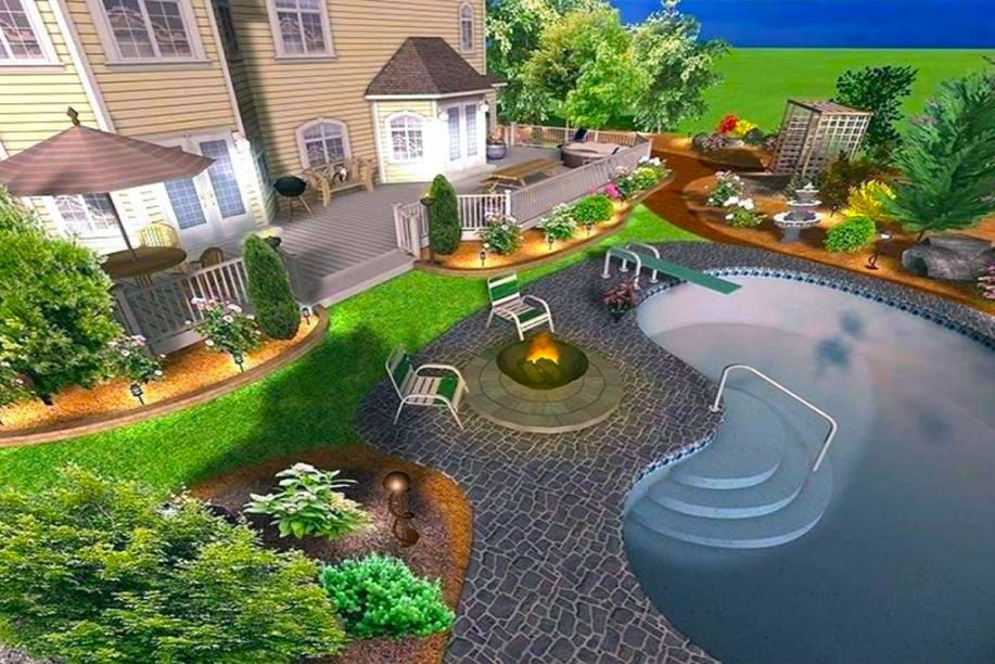 In-Ground Swimming Pool Design and Site Plan - Sunzout Outdoor Spaces LLC