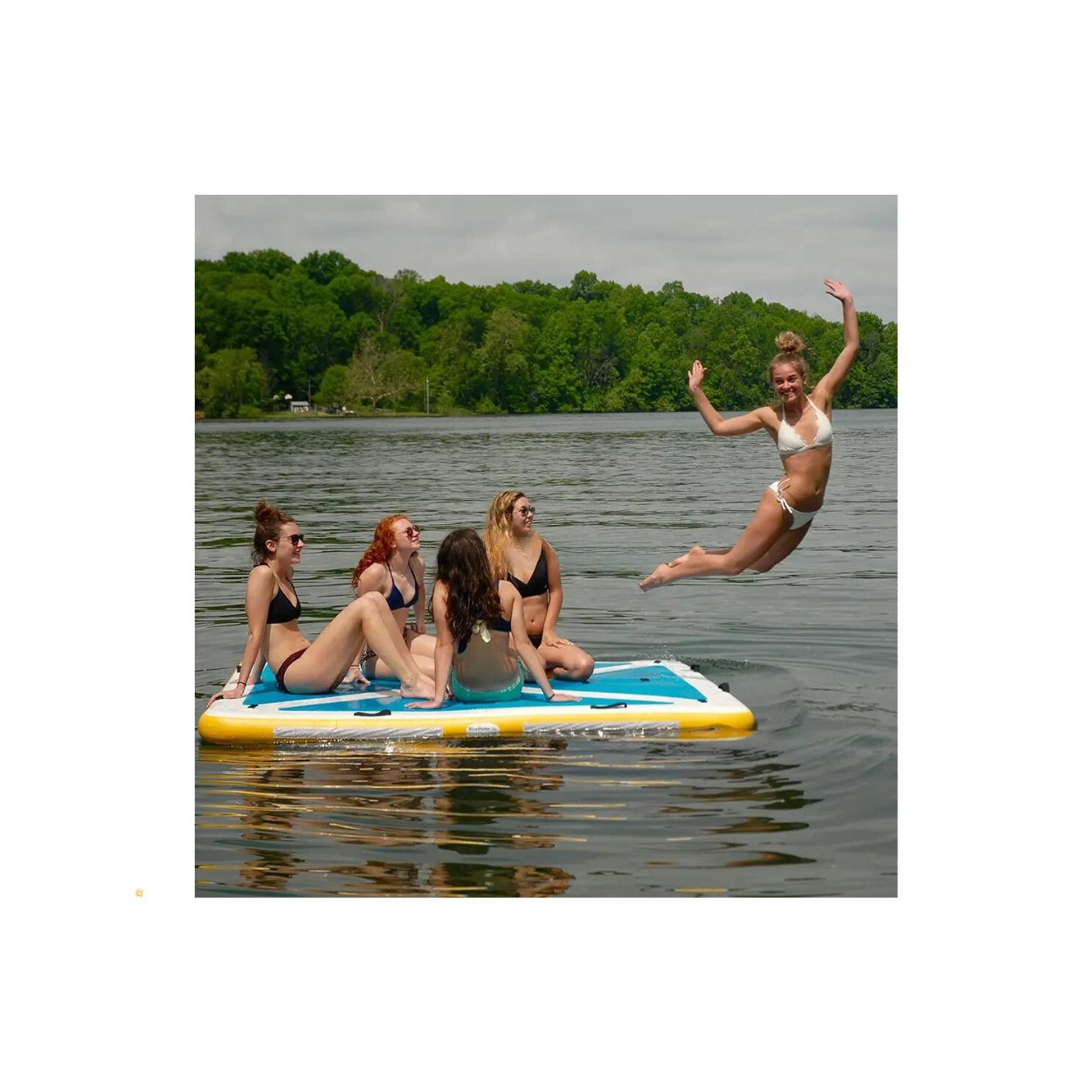 Inflatable Floating Raft/Dock - Sunzout Outdoor Spaces LLC