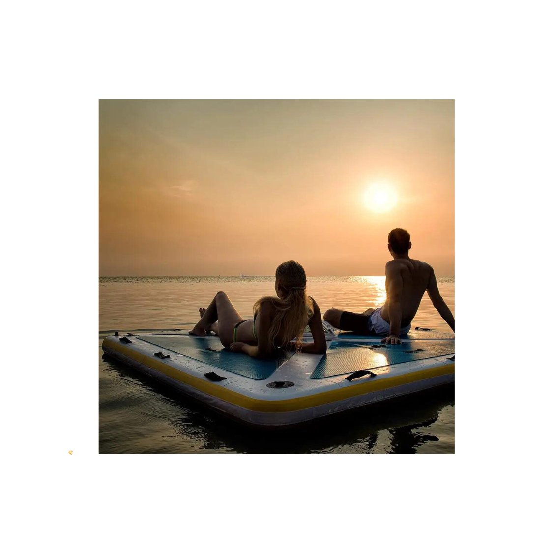 Inflatable Raft Dock Inflatable Floating Raft/Dock – Sunzout Outdoor Spaces LLC