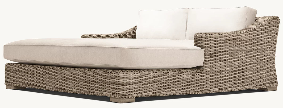 Miami Collection- Outdoor All-Weather Wicker Sun Lounger - Sunzout Outdoor Spaces LLC