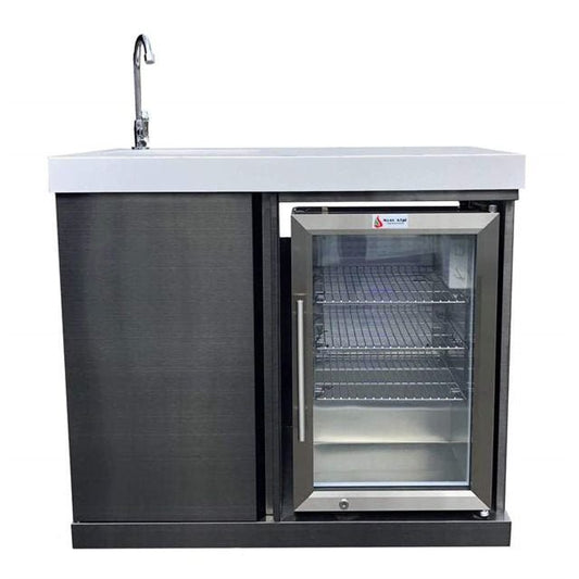 Mont Alpi Black SS Beverage Center - Sunzout Outdoor Spaces LLC