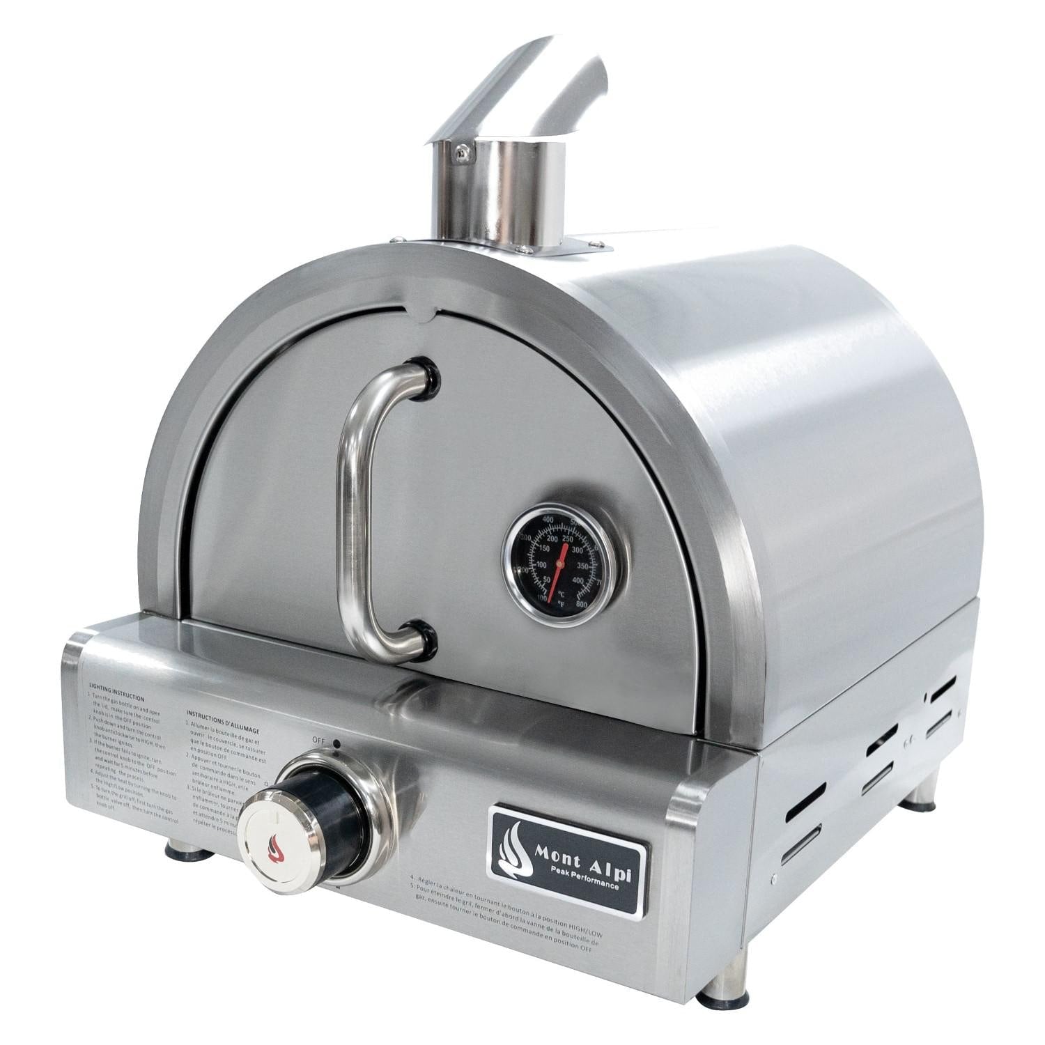 Mont Alpi Portable Propane Gas Outdoor Pizza Oven - MAPZ-SS - Sunzout Outdoor Spaces LLC