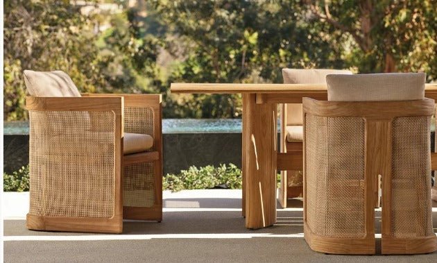 Naples Teak Collection Outdoor Patio Furniture Set-Teak - Sunzout Outdoor Spaces LLC