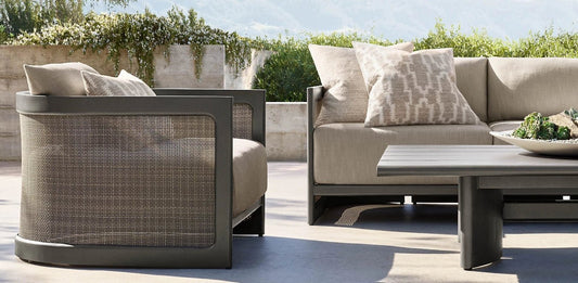 Naples Collection — Outdoor All-Weather Aluminum Sofa Set